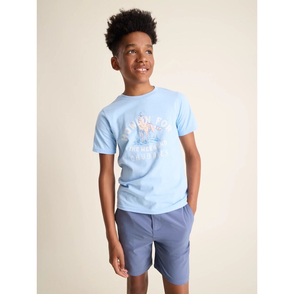 Chubbies Howlin For The Weekend Youth Non Pocket T-Shirt Size L